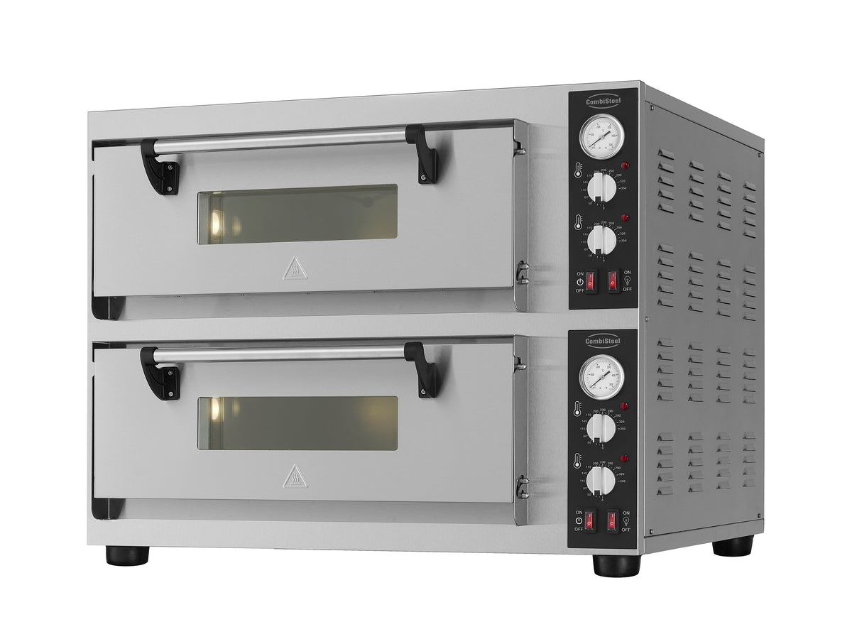 Elektrische pizzaoven dubbel 2 x 4