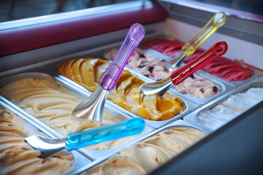 Ice cream spatulas with Tritan handle