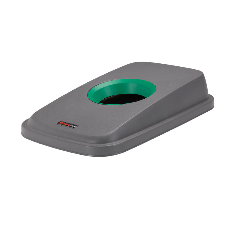 Rotho Selecto Basic deksel blik grijs/groen