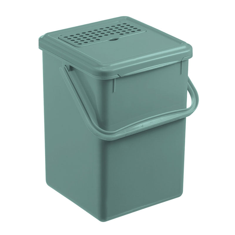 Rotho Bio afvalemmer met koolfilter 9 liter Mistletoe Groen