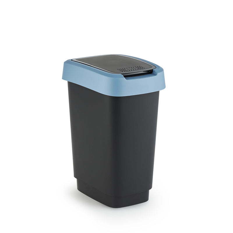 Rotho Twist afvalbak 10 liter Horizon blauw