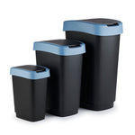 Rotho Twist afvalbak 10 liter Horizon blauw
