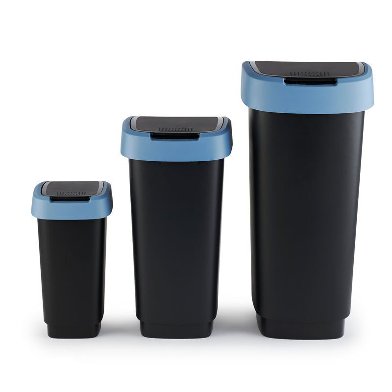 Rotho Twist afvalbak 10 liter Horizon blauw