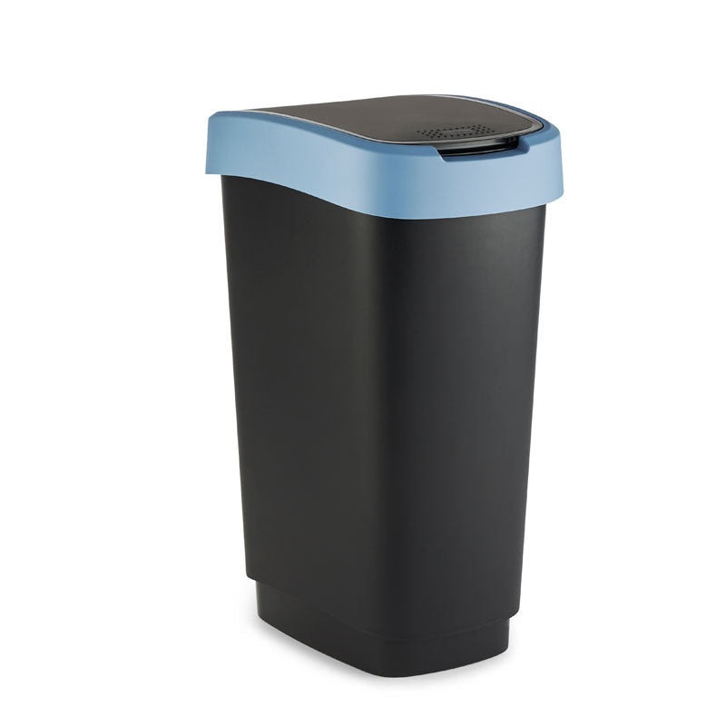 Rotho Twist afvalbak 50 liter Horizon blauw
