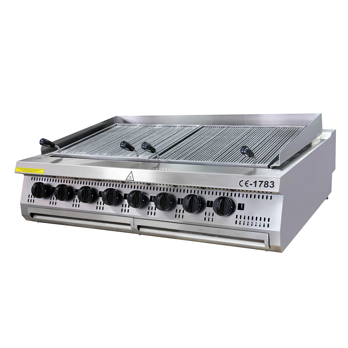 Premium Chargrill - 8 Zones - Driedubbel - 90 cm Diep - Gas