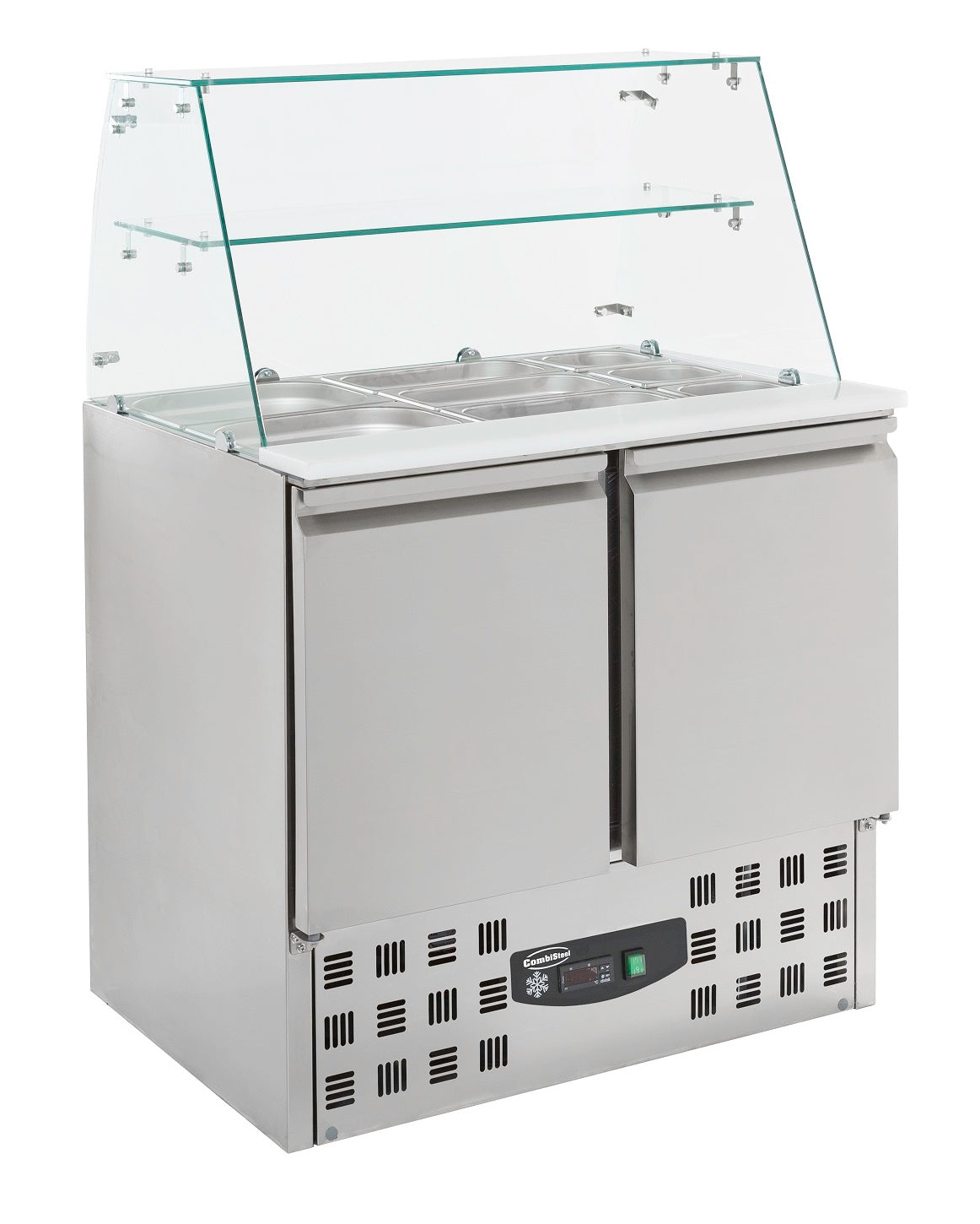 GEKOELDE SALADETTE GLASOPSTAND 2 DRS