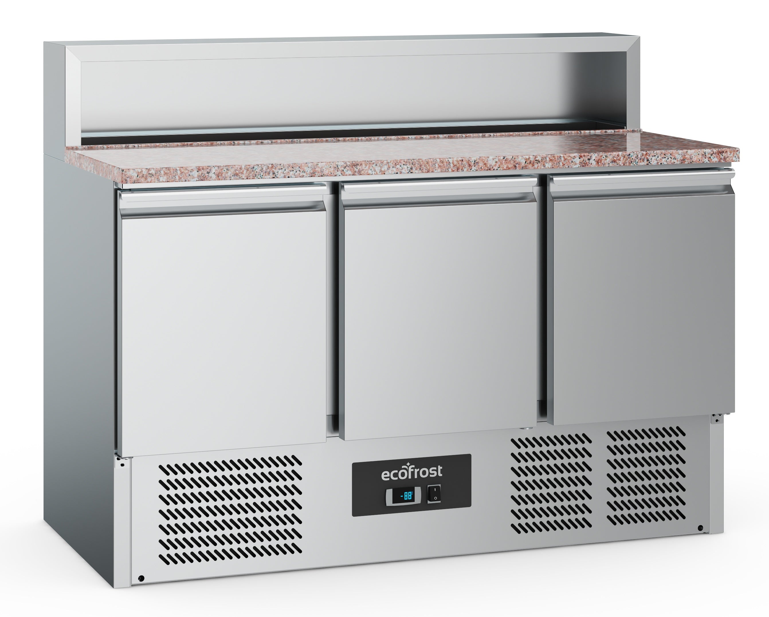 Pizzawerkbank 3 deuren 8x 1/6 GN pan