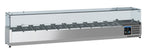 Gekoelde opzetvitrine 1/4 GN x 10 - 200 cm