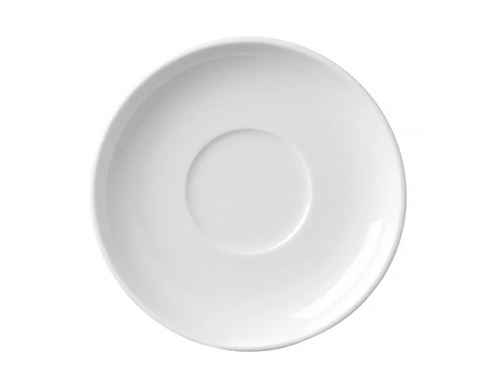 Schotel voor koffie en cappuccinokop