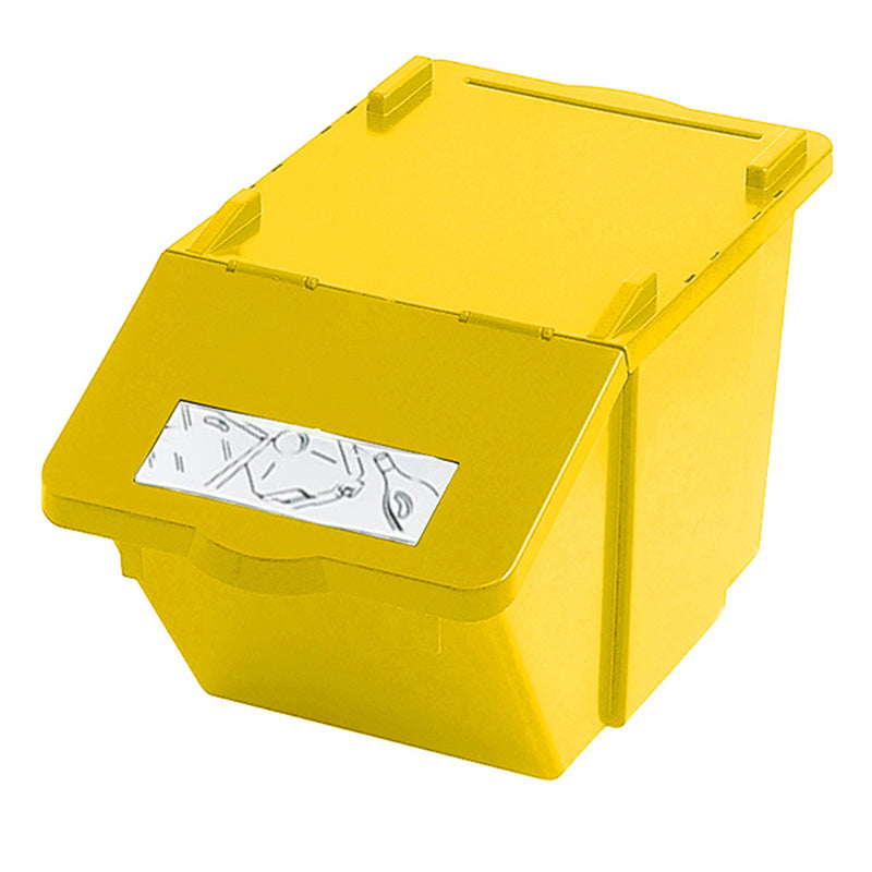 Recyclingbox 45 liter geel