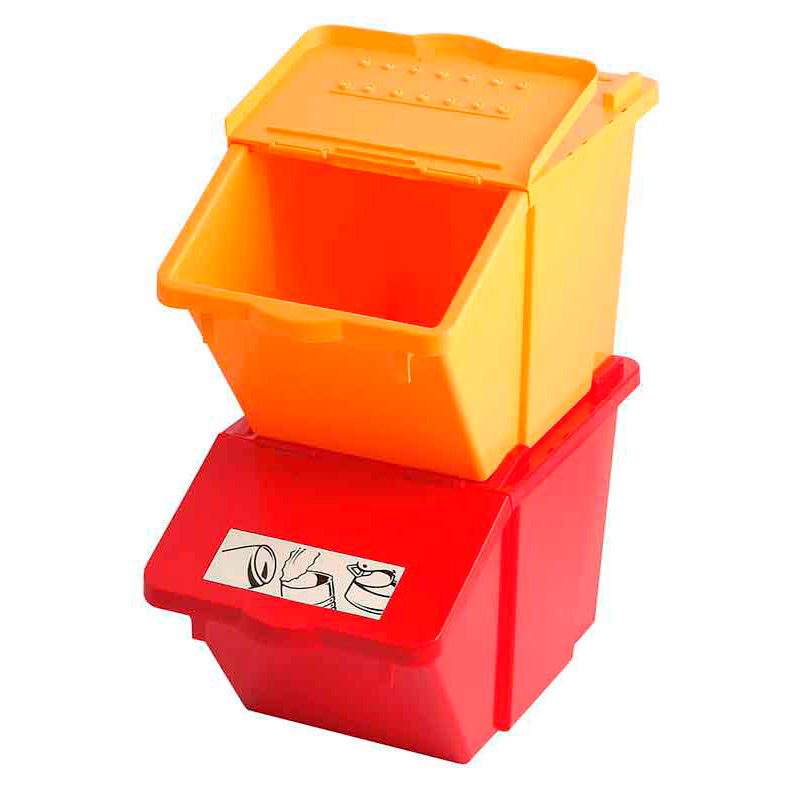 Recyclingbox 45 liter geel