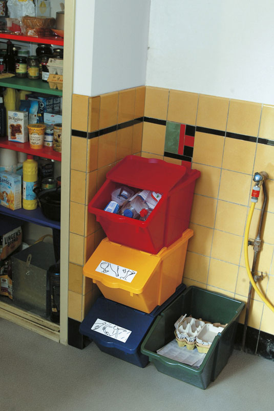 Recyclingbox 45 liter geel