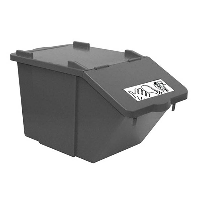 Recyclingbox 45 liter grijs