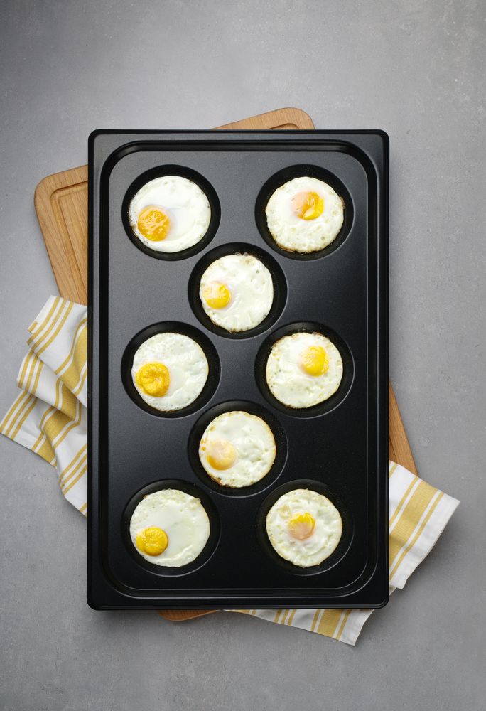 Bakplaat voor eieren, met anti-aanbak coating CONVECTOMAT EGGPLATE
