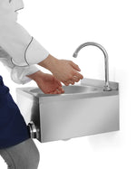 Wasbak met kniebediening