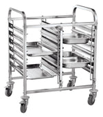 Dubbele regaalwagen - 12 x GN 1/1