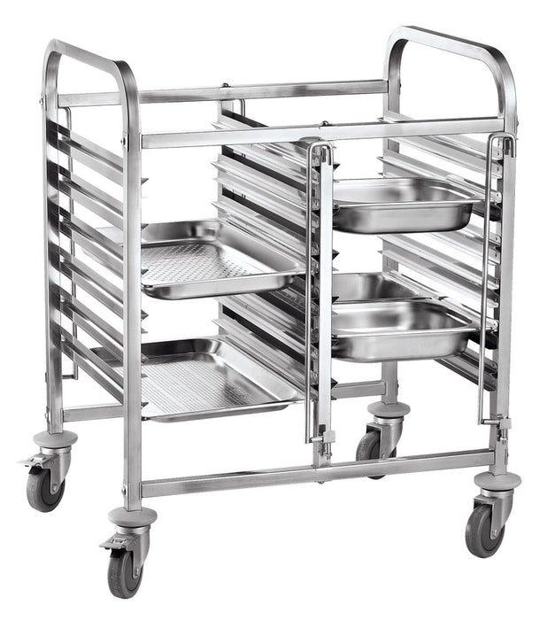 Dubbele regaalwagen - 12 x GN 1/1