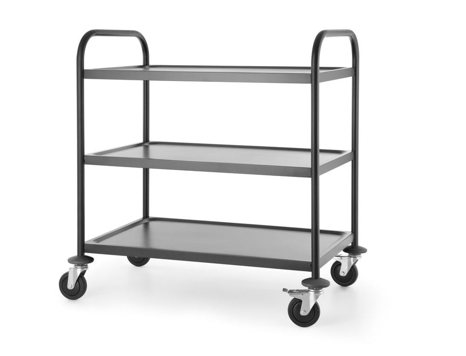 Serveerwagen mat zwart