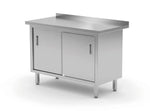 Wandwerktafel met kast - gelast