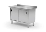 Wandwerktafel met kast - gelast