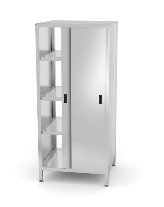 Pass-through cabinet with sliding doors
