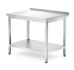 Muur werktafel met schap – geschroefd, diepte: 700 mm.