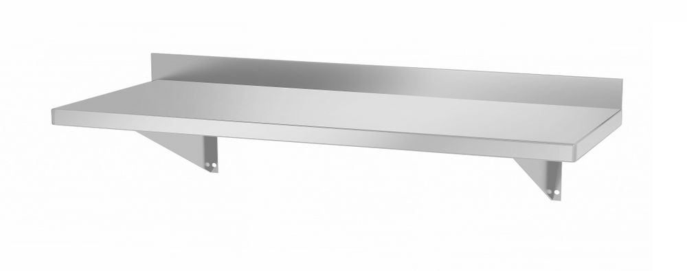 Wandplank met 2 bevestigingsbeugels