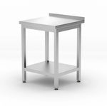 Muurwerktafel met schap Budget Line – geschroefd, diepte: 600 mm