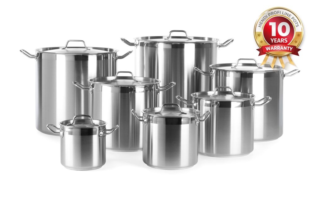 High saucepan - with lid