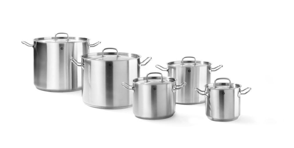 High saucepan - with lid