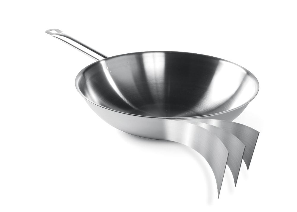 Wok 3-ply - zonder deksel
