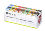 Set voedselveiligheidsstickers, multifunctioneel, eenvoudig verwijderbaar, met een dispenser