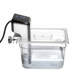 Deksel voor GN containers met uitsparing voor sous vide stick