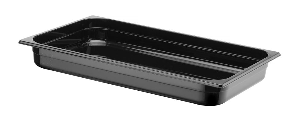Container GN 1/1 black polycarbonate