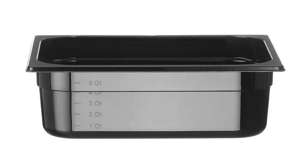Container GN 1/2 black polycarbonate