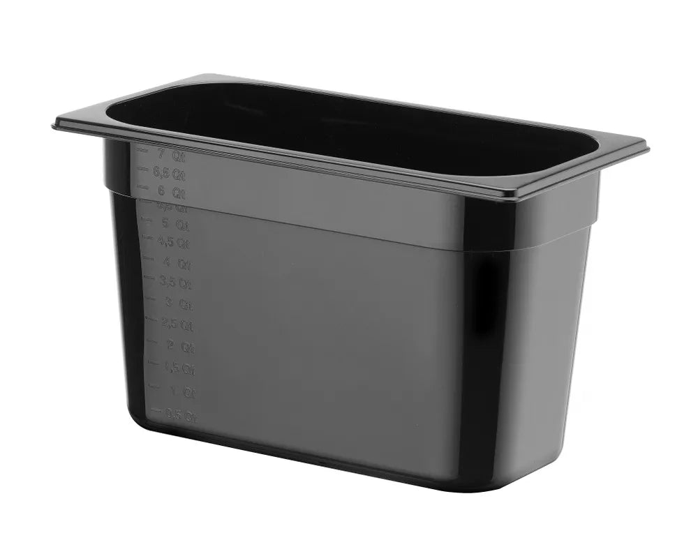 Container GN 1/3 zwart polycarbonaat