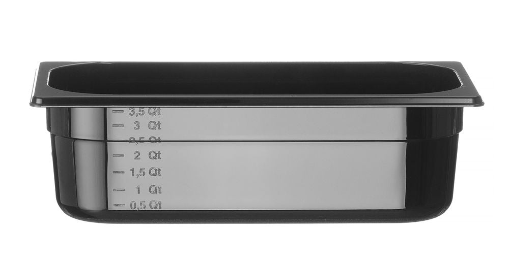 Container GN 1/3 zwart polycarbonaat