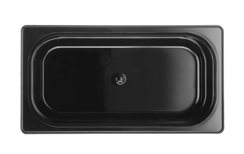 Container GN 1/3 black polycarbonate