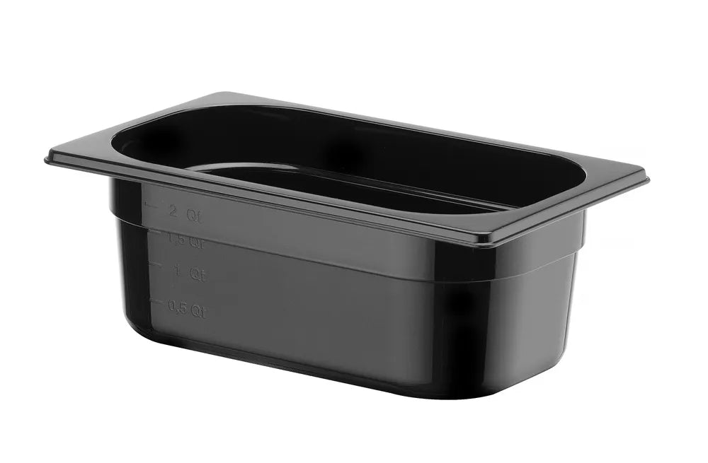 Container GN 1/4 zwart polycarbonaat