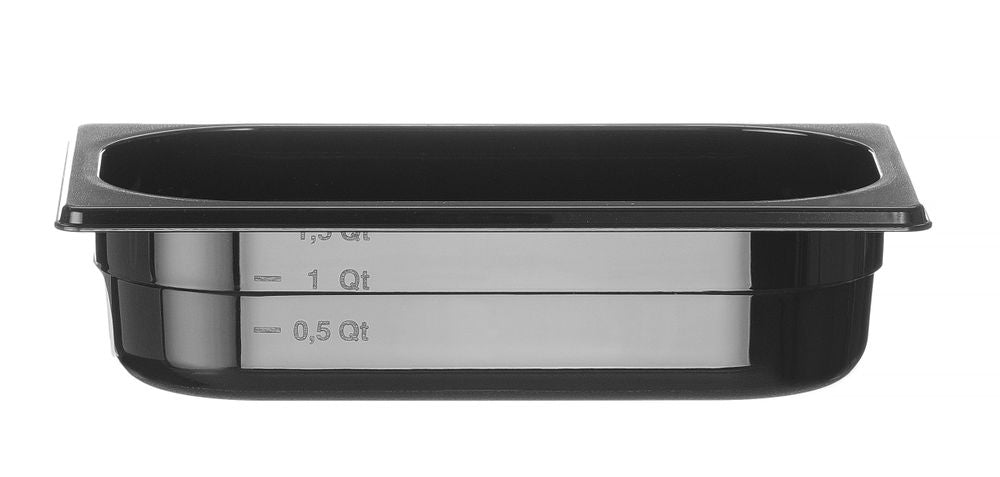 Container GN 1/4 zwart polycarbonaat