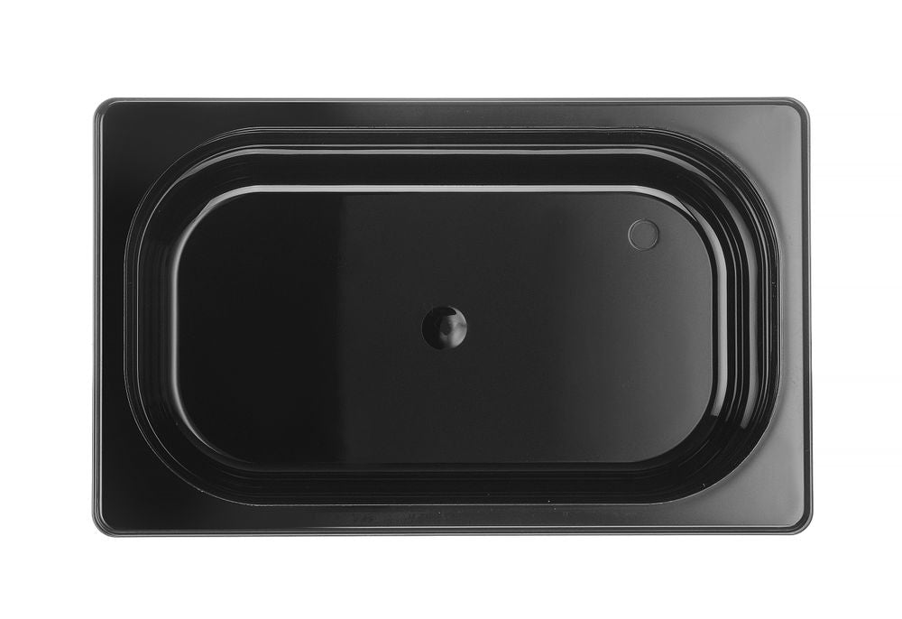 Container GN 1/4 black polycarbonate