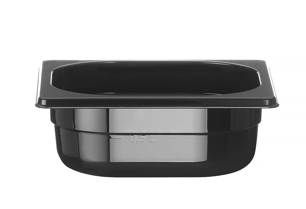 Container GN 1/6 zwart polycarbonaat