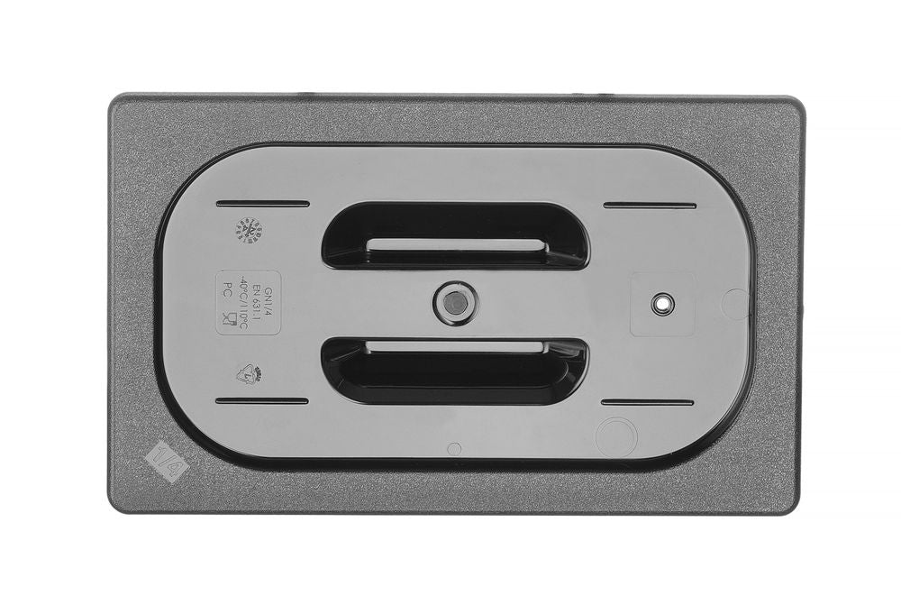 Deksel voor GN containers zwart polycarbonaat