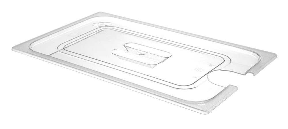 Lid for GN containers with recess for sous vide stick