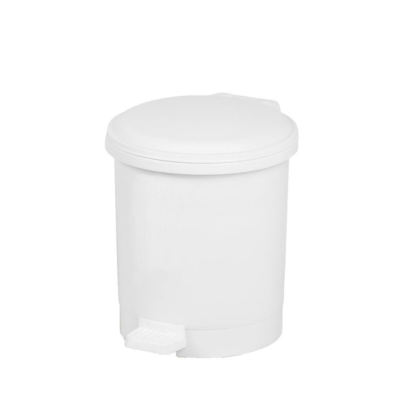 Pedaalemmer kunststof 3 liter wit, per 12 stuks