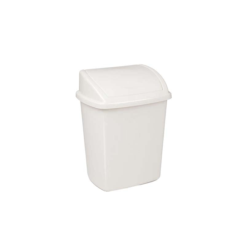 Afvalbak swing 4,45 liter wit