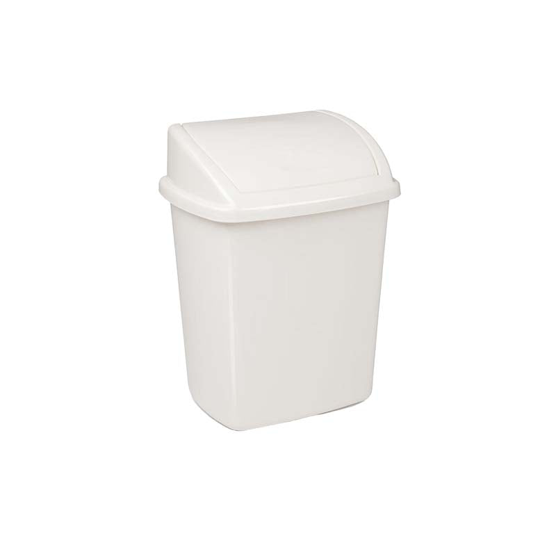 Afvalbak swing 8 liter wit