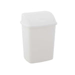 Afvalbak met swingdeksel 15 liter wit, per 24 stuks