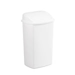 Afvalbak met swingdeksel 50 liter wit, per 12 stuks