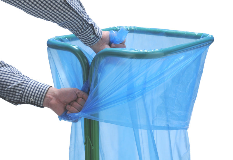 Zelfklemmende zakhouder 1000 liter (laag model) groen
